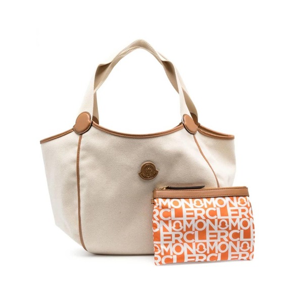 Moncler White And Orange Nalani Tote Bag - Women - Picture 1 of 4